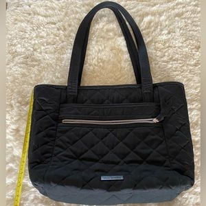 Vera Bradley black canvas shopper